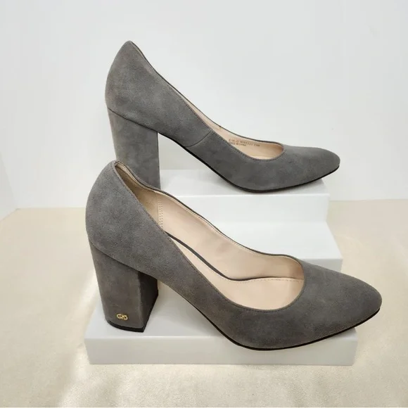 Cole Haan Gray Suede Heels - Picture 5 of 15